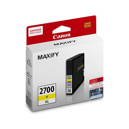 Genuine Original Canon Ink Cartridge   PGI2700Y XL Yellow for Maxify IB4070 MB5070 MB5370