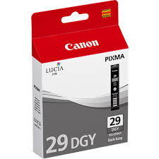 Genuine Original Canon Ink Cartridge   PGI29DGY Dark Grey Ink