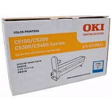 Original OKI C5100 C5200 C5300 C5400 Cyan Drum 42126611