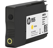 Original L0S57AA HP 955 Yellow Ink Cartridge