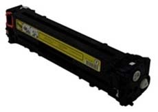 Remanufactured CE322A Yellow toner for HP printer