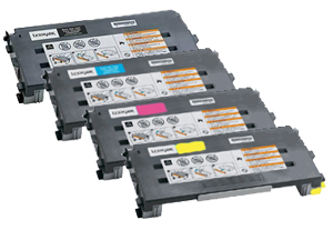 Remanufactured C500 (C,Y,M,K) toner for lexmark printer