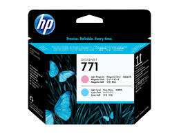 Original HP CE019A 771 Light Magenta & Light Cyan Printhead