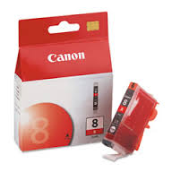 Genuine Original Canon CLI8R Red Ink