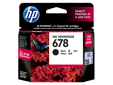 Genuine Original HP 678 Black Original Ink Advantage Cartridge (CZ107AA)