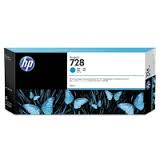 Original HP Ink 728 300ml F9K17A High Capacity Cyan
