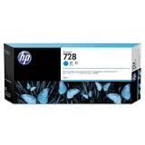 Original HP Ink 728 300ml F9K17A High Capacity Cyan