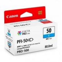 Original Canon Ink Cartridge PFI50C Cyan Ink Tank